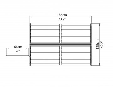 skylight 6x4 shed palram skylight plastic shed width 4 123cm height 6 ...